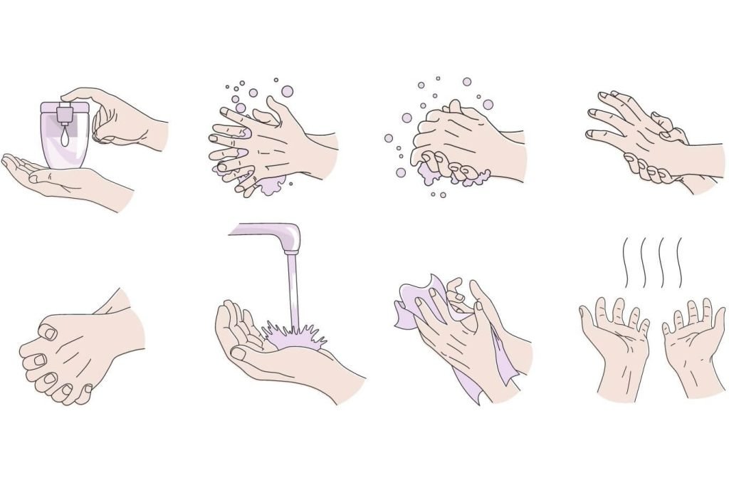 How to wash your hands step by step